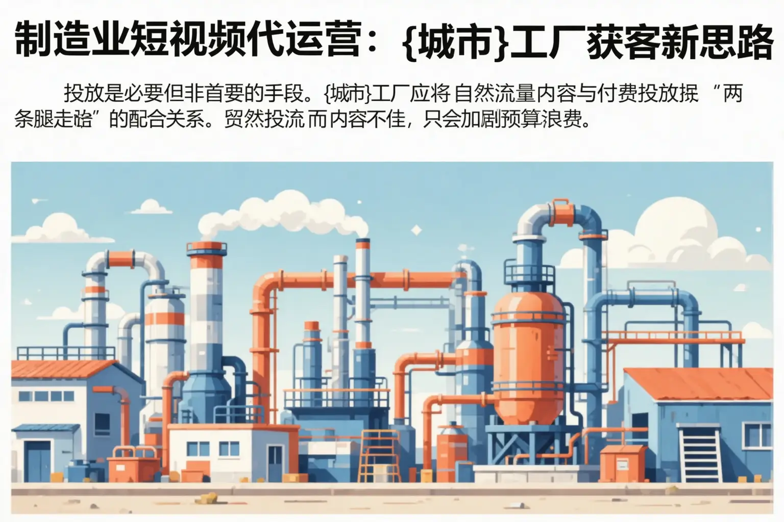 制造业短视频代运营：集安工厂获客新思路